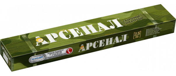 Электроды сварочные Арсенал МР-3, ф 3 мм (уп-2,5 кг) купить с доставкой в Истре