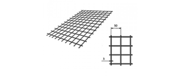 Сетка сварная (дорожная) 50х50х3мм 1х2м купить с доставкой в Истре